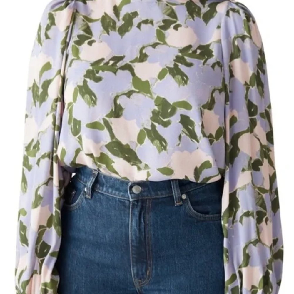& other stories printed blouse